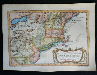 USA,  England,  York,  Jersey,  Pennsilvania…map by J.  N.  Bellin,  1757 2