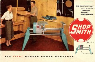 Shopsmith Mark 5 Complete Power Workshop Vintage 1954 Brochure Home Workshop