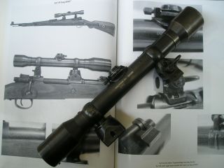 WW2 GERMAN ZF39 bmj DIALYTAN Sniper Scope Mauser K98 High Turret Bases Hensoldt 3