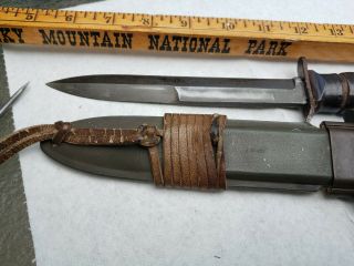 ULTRA RARE WW2 US M3 BOKER GUARD MARK TRENCH / FIGHTING KNIFE WWII 2