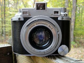 Vintage Kodak Medalist Camera Supermatic No 2 Shutter Kodak Ektar 100mm Lens