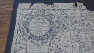 Circa 1800 A Map Of Twenty Miles Round The City Of Oxford