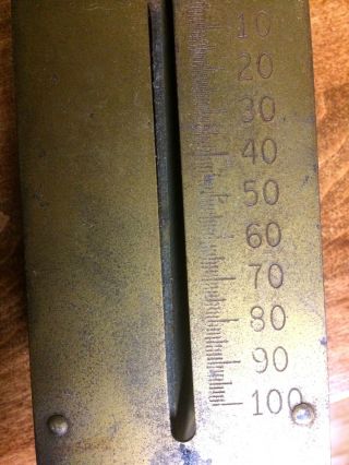 Antique Detecto Large Brass 100 LB Hanging Spring Scale 3