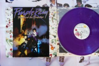 Prince Purple Rain German Orig Purple Vinyl Lp,  Poster Warner Bros 925190 - 1.