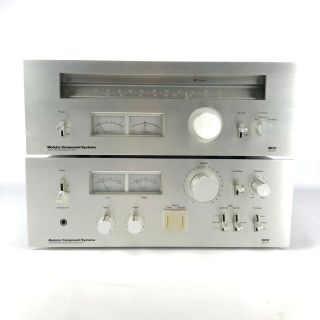 Vintage Mcs 3835 Stereo Integrated Amplifier And Am/fm Tuner 3701 Silver Face
