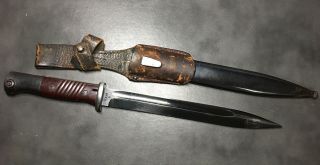 1942 Dated Matching Ww2 German Mauser K98 Bayonet And Scabbard