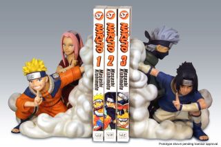 Naruto Team 7 Bookends Resin Statue Number 21 Or 22 Of 2000 - - Low Ed.  No.