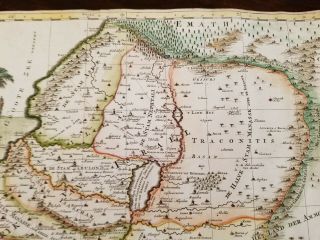1700 Mortier Map Holy Land Israel Palestine Middle East - Antique 3