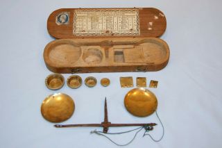 18th Century French Revolution Wooden Scales & Weights France