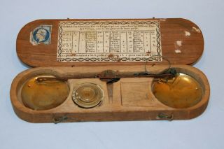 18th Century French Revolution Wooden Scales & Weights France 2