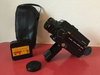 Canon Auto Zoom 318m Vintage 8 Cine Film Camera,  Case 8mm