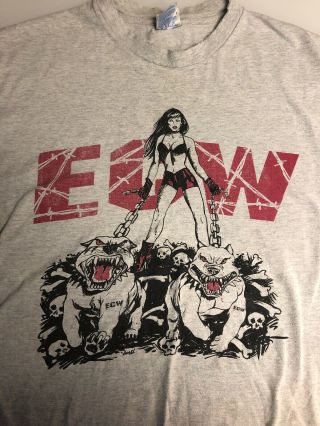 Ecw The Pitbulls T - Shirt Xl Vintage Single Stitch Pro Wrestling Wwf Wcw Aew