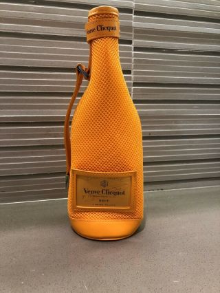 (30) Champagne Veuve Clicquot Ponsardin Insulated Orange Bottle Bag Ice Jacket