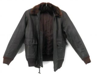 Wwii G1 Brown Leather Flight Jacket Men 