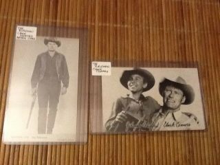 2 Tv/movie Western Arcade Cards Chuck Connors The Rifleman 1959