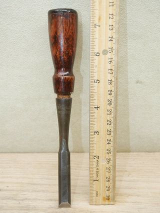 Old Carpenter Tools Vintage Stanley 1/2” Bevel Edged Chisel