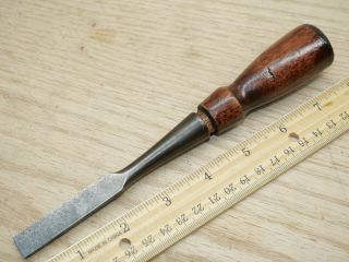 Old Carpenter tools Vintage STANLEY 1/2” Bevel Edged Chisel 3