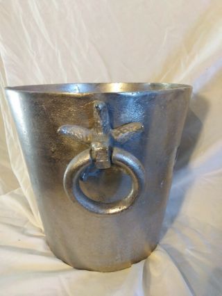Portofino vintage pewter wine champagne ice bucket Barware 2