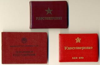 Soviet Red Russian Star Order Lenin Documents For General Spain War (1420)