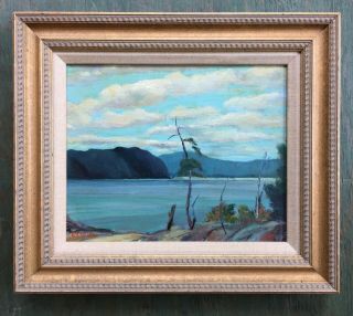 Vintage Canadian Oil Painting Landscape Signed B.  R.  Wilson