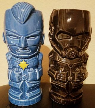 Two Limited Edition Marvel Geeki Tiki Glasses Hurricane Hard - To - Find