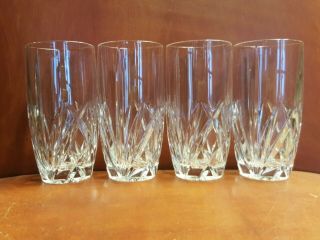 Marquis By Waterford Brookside Set Of Four Crystalline Highball Glasses