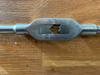 Vintage Wells Bros Co Adjustable Tap And Die Handle Wrench Machinist Tool No.  0
