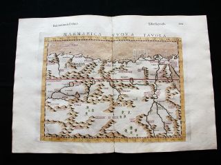1599 Ptolemy Map: Marmarica Nova Tabula: Africa,  Lybia,  Egypt,  Cyrenaica