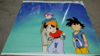 Dragon Ball Anime Cel Picture Art Japan Rare Collectible Goku Pan Trunks F/s