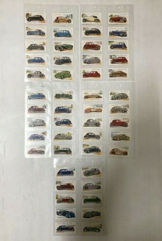 Cigarette Card Set Of 50 Motor Cars From John Player & Sons 1937