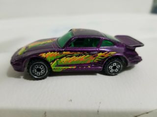 Vintage 1989 Hotwheels Porsche 930 Purple