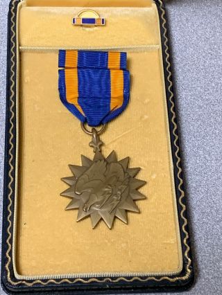 Wwii Us Army Air Forces Boxed Air Medal Award Named Mia 1944