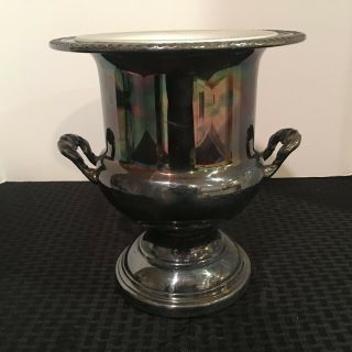 Vtg Oneida Silver Plated Champagne Ice Bucket Trophy Urn Wine Ice Bucket Cooler