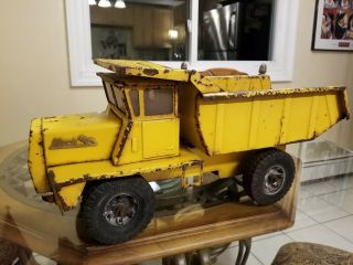 Vintage Metal Diecast Buddy L Mack Dump Truck Large 20” Early Model