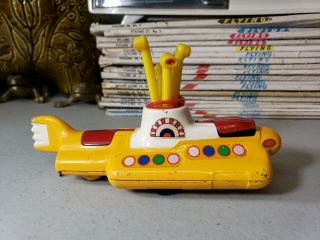 Vintage 1968 Corgi The Beatles Yellow Submarine Toy Car