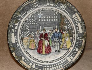Royal Doulton Queen Elizabeth At Old Moreton 1589 Plate