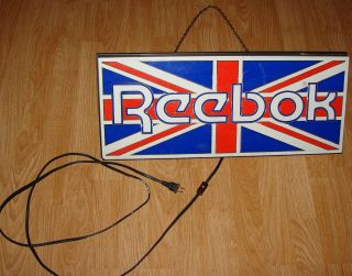 Vintage Reebok Classic Lighted Store Display Sign