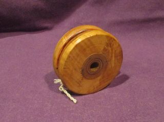 Vintage Yo - Yo From An Old Wood Mill Spool - Beautifully Handmade 2