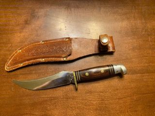 Vintage Western Usa Fixed Blade Knife 9.  5”