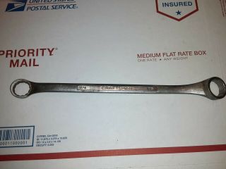 Craftsman =v= Series Vintage Wrench Offset Double Box End 3/4 & 7/8 Made In Usa