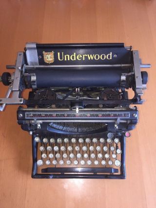 Antique Underwood Standard Typewriter 1918 Serial No.  1106186 - 5