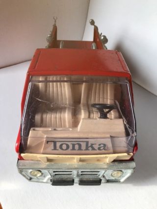 TONKA 1960 ' s Gas Turbine Pumper Fire Truck White Walls Red Vintage 3