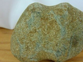 Authentic Native Kentucky Tennessee Granite Stone Full Groove Short Axe Head 3