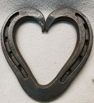 Vintage St Croix Forge Heart Shaped Horseshoe In