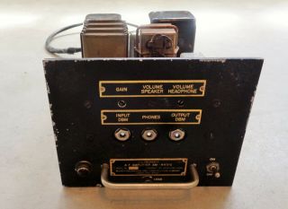Vintage Joint Army Navy Tube Amplifier & Audio Compressor Am - 447/g
