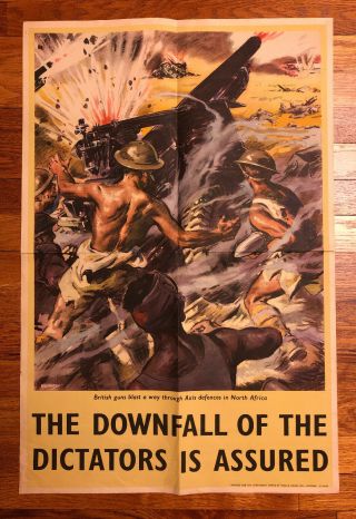 The Downfall Of The Dictators Is Assured – Wwii Propaganda Poster