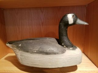 Old 1940s Waseca Minnesota Herters Canadian Goose Wood Duck Decoy 3