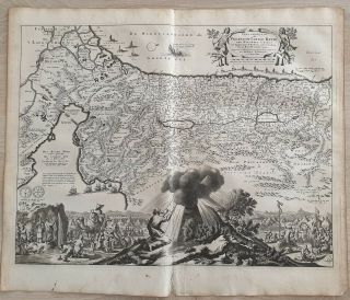 1702 Daniel Stoopendaal Large Map - 40 Years Travel Israël Canaan