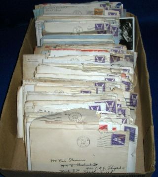 235 Wwii Letters To Pvt Robert Stevenson From Parents Friends,  1943 - 45 Kent Ohio