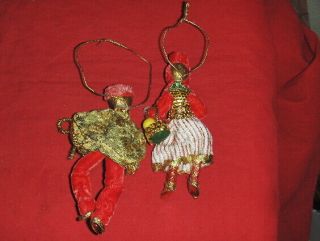 2 Vintage GERMANY KOESTEL WAX CHRISTMAS Angels Tree Ornaments Fairy Tale 3